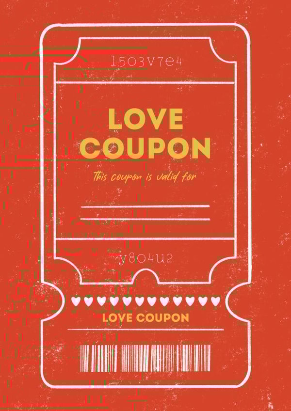 Love coupon created by Sasha Pryanik