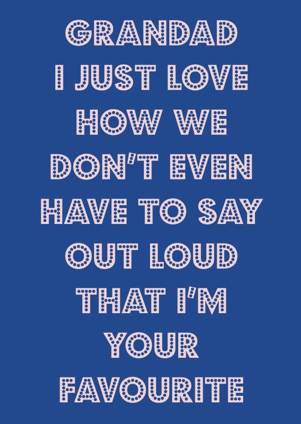 Grandads favourite  created by Nicola Jo