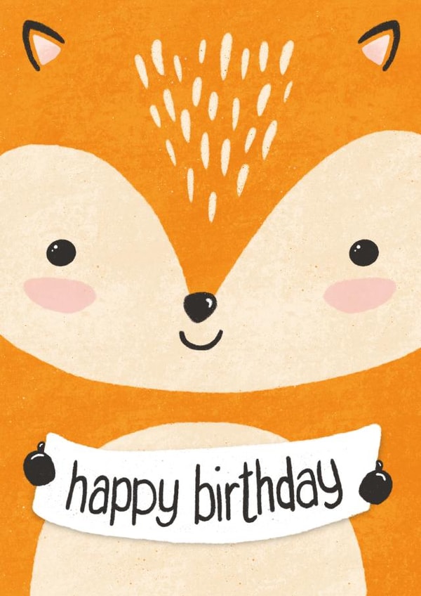 Cute Birthday Fox created by Stanley and Dot Studio