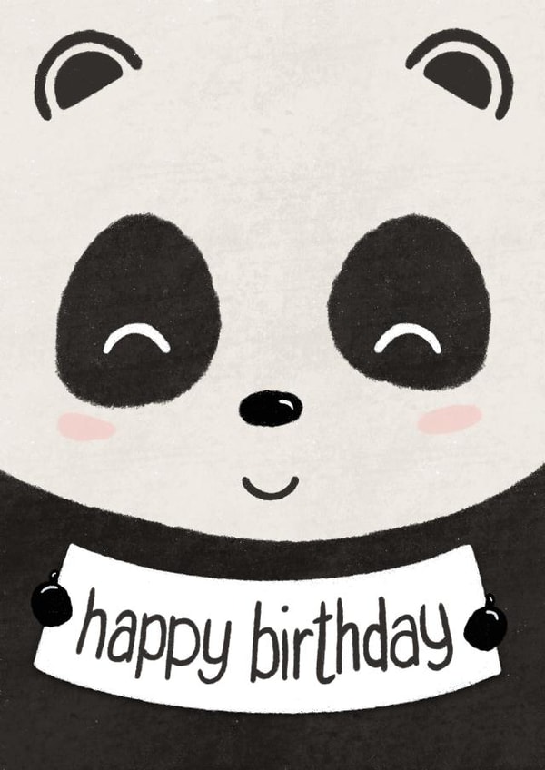 Cute Birthday Panda created by Stanley and Dot Studio