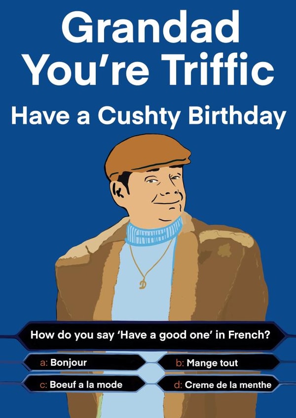 Triffic grandad only fools and horses birthday card created by Nicola Jo