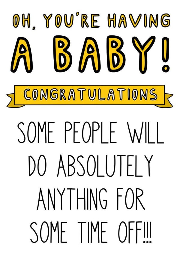 New Baby Maternity Leave Card created by Just Jojo