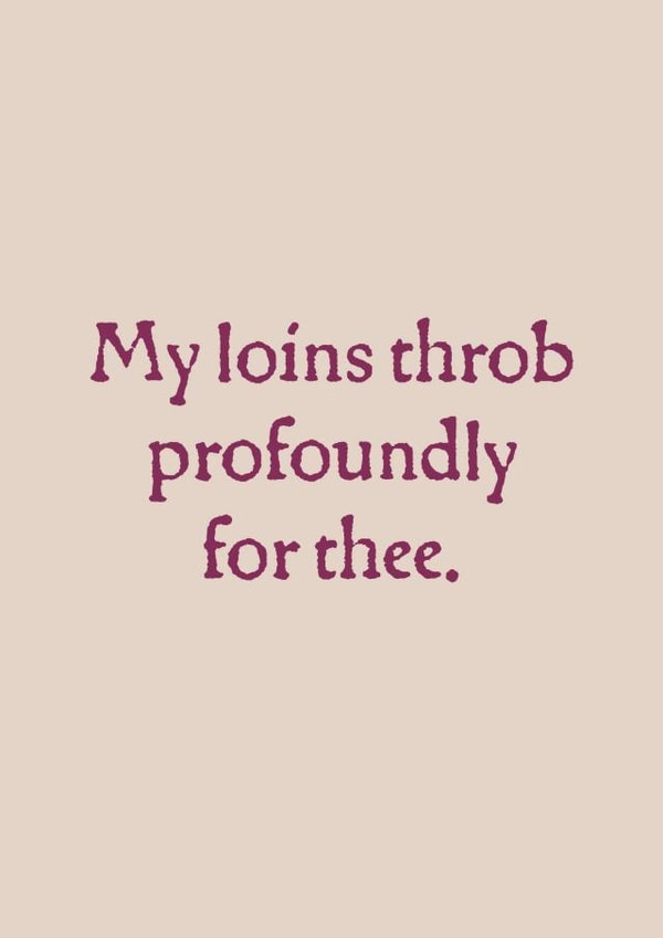 Funny And Rude Ye Olde Valentines Card 1001 created by Rowena 