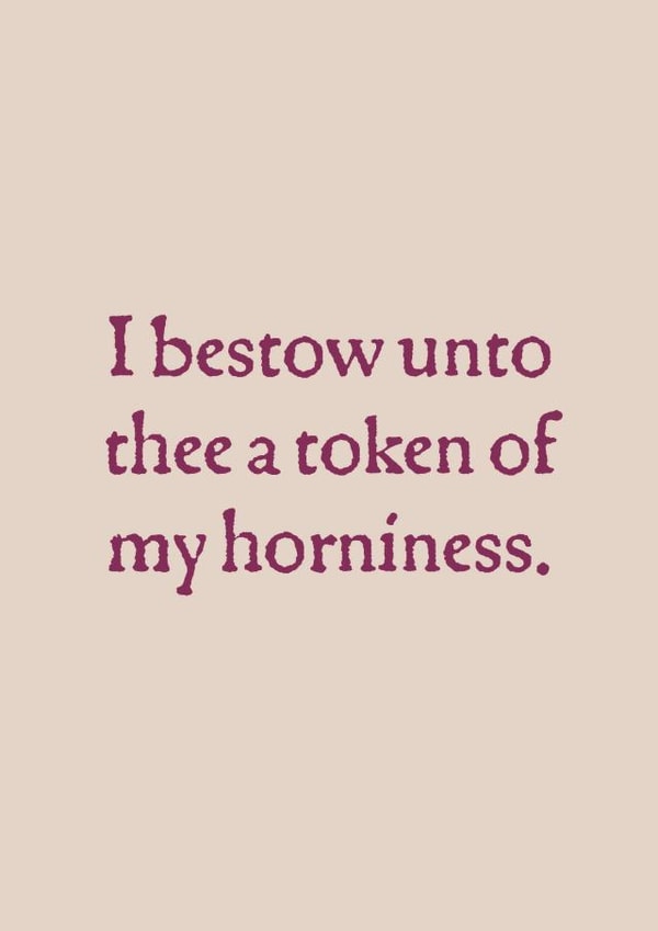 Funny And Rude Ye Olde Valentines Card 1003 created by Rowena 