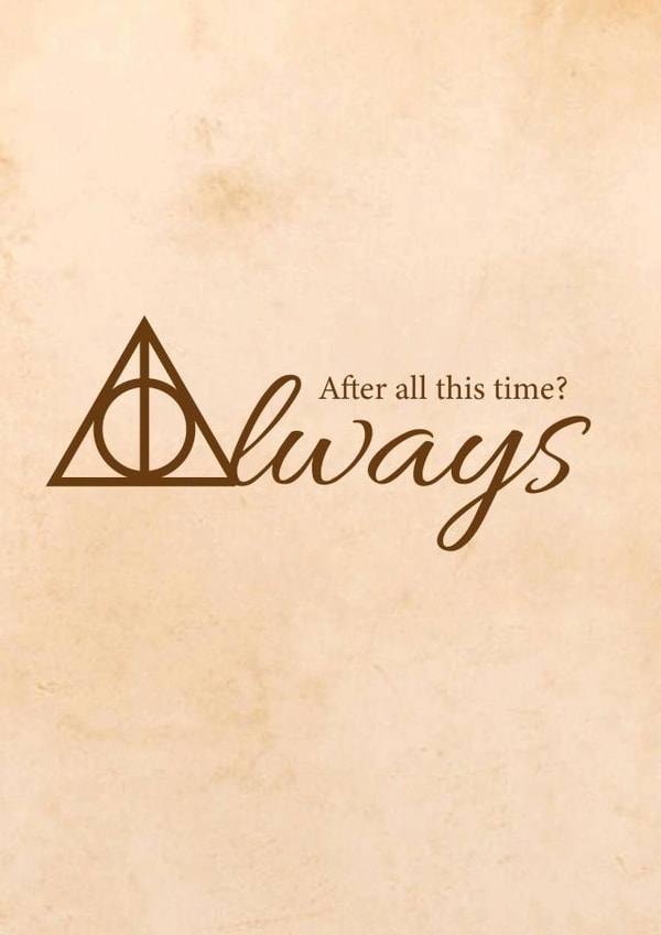 Harry Potter Always Card created by Thoughtful Gifts