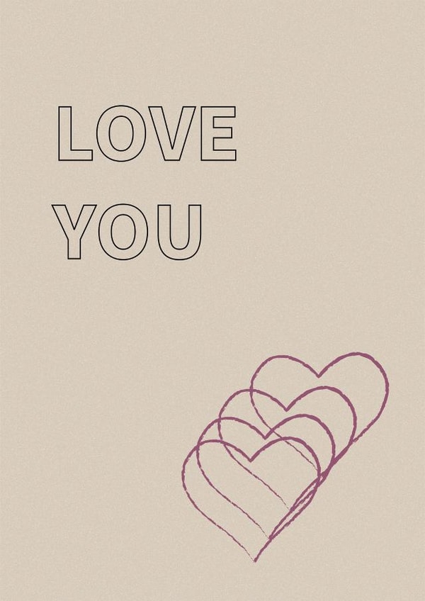 Valentine's card created by Hannah Dove