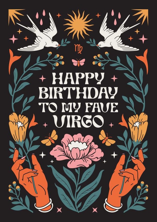 Happy Birthday To My Fave Virgo Card created by Oh Ellie Studio