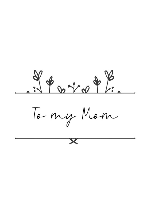 Mom Mother's Day card created by Audrey & Coco