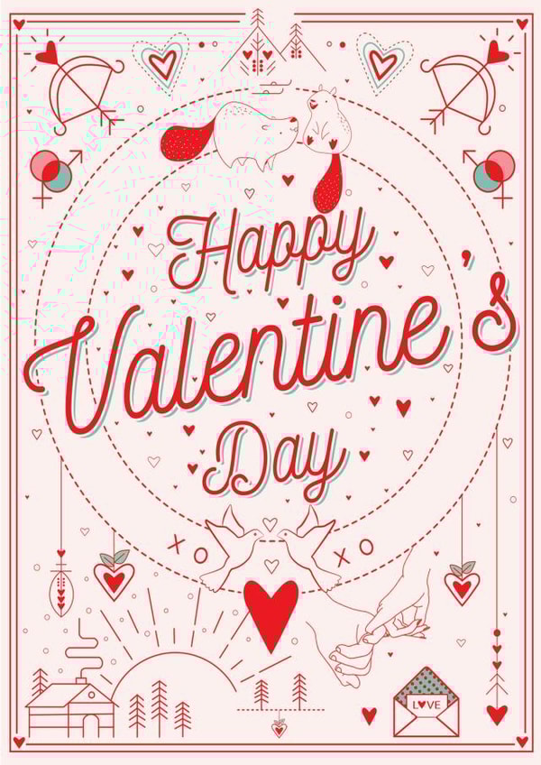 Happy Valentine's Day Card created by Made At The Parade Co.