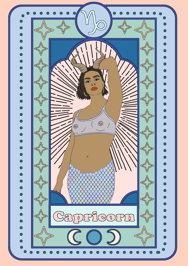 CAPRICORN BIRTHDAY CARD created by Emily Nash