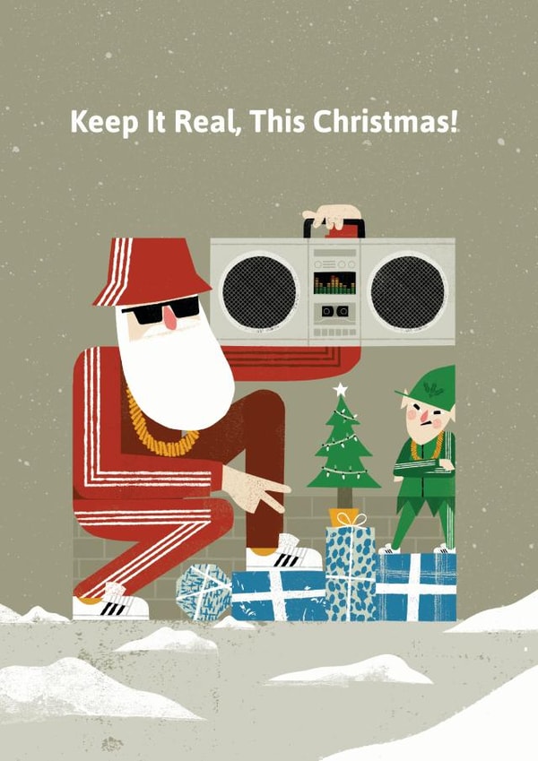 Hip-Hop Christmas created by Madden Illustration