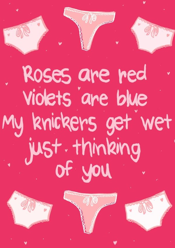 Naughty valentines card created by Amber Kilsby