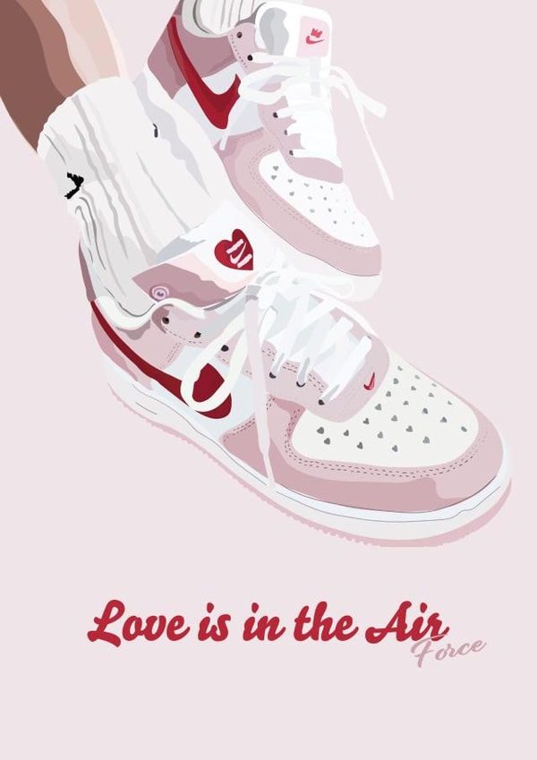 Air force one valentines day card created by Hannah Clare