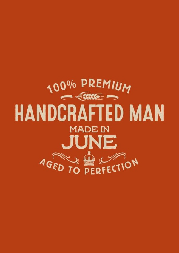 Handcrafted Man - June created by Duke & Sons