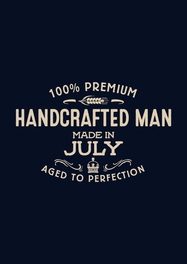 Handcrafted Man - July created by Duke & Sons