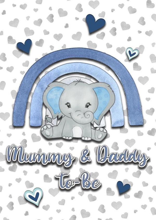 Mummy & Daddy To Be, Baby Boy Congratulations Card created by Vivid Variations