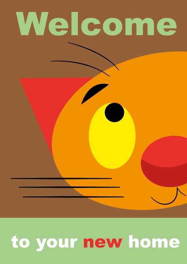 Welcome pussy cat to your new home created by John Haslam