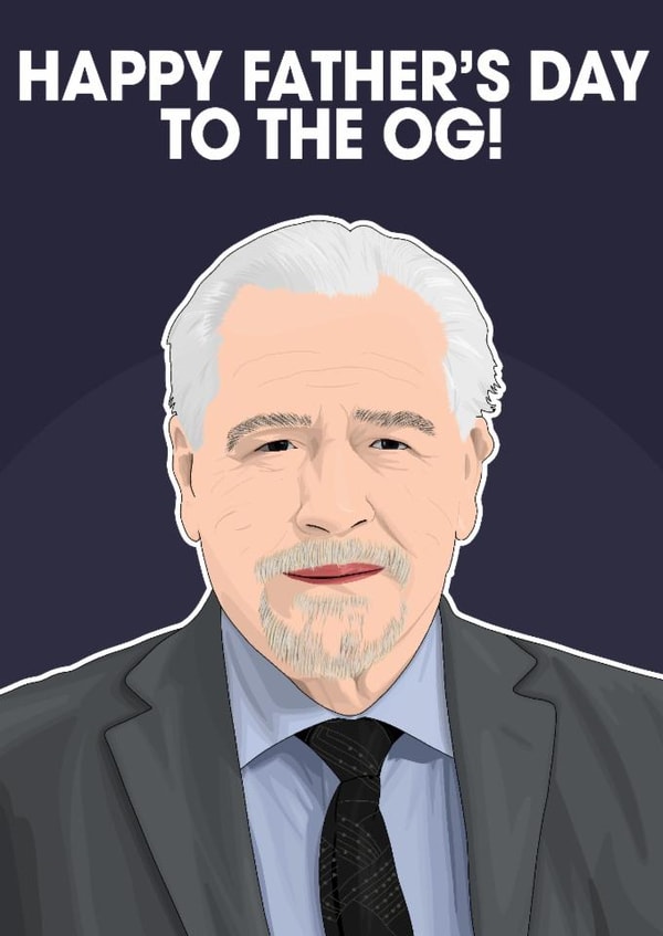 Succession Logan Roy Father's Day OG created by Pink + Pip