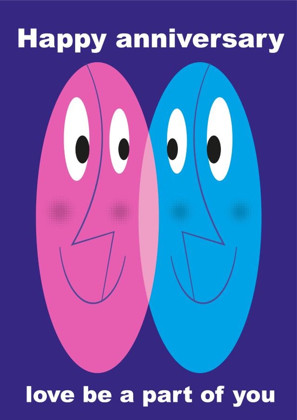 anniversary part of each other forever created by John Haslam