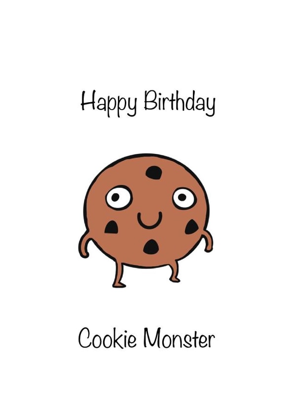 Cookie Monster Birthday Card created by Vicky Sunshine
