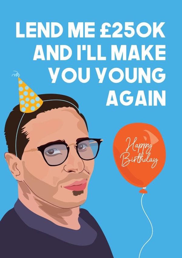 Tinder Swindler Birthday Card created by WillyBee