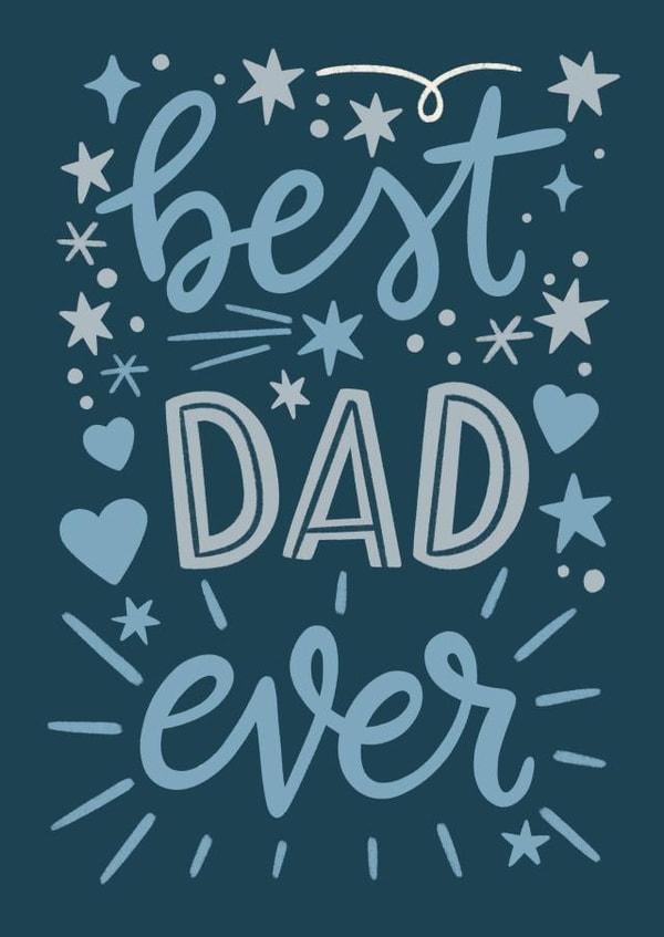 Best dad ever (Blue) created by Natalia Gonzalez