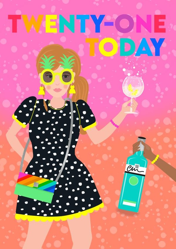 21st Birthday Girl created by Colour Pop Prints