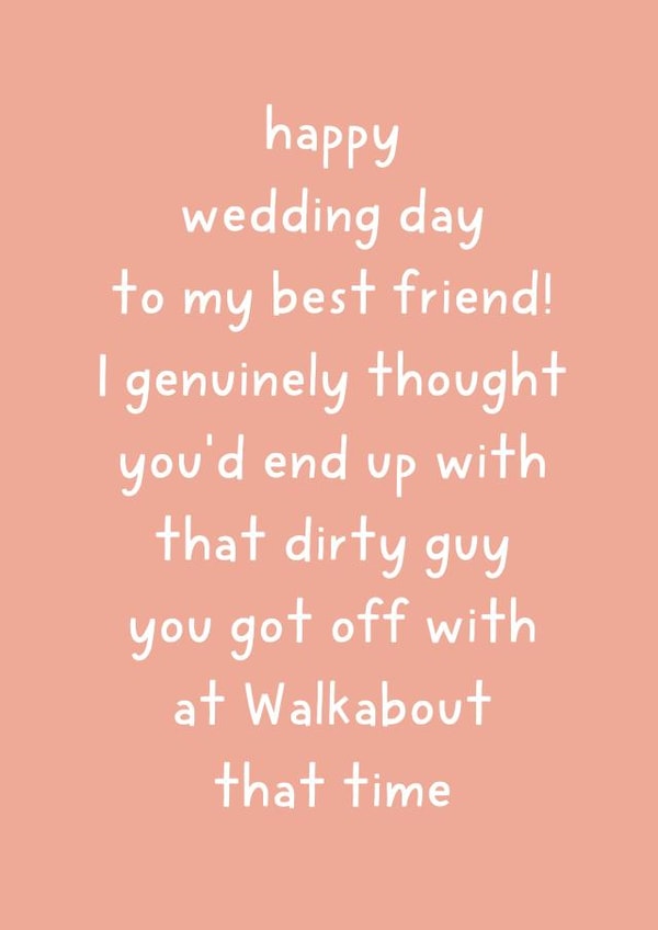 Best Friend is getting married - Wedding Card created by Pickled Prints