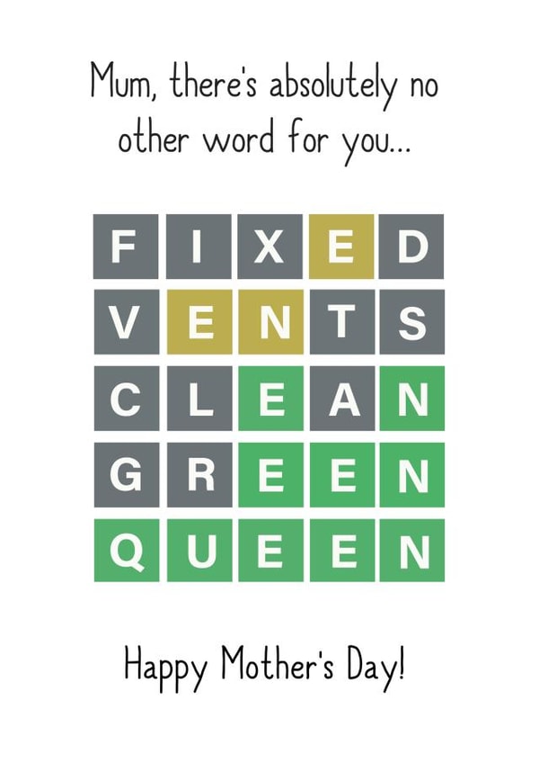 "There's No Other Word For You" Word Game Inspired Mother's Day Card! created by Sophie Lark