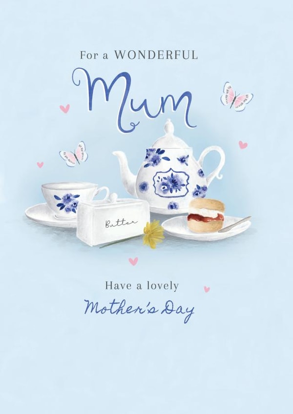 Tea time Mother's Day created by Sarah Hustwaite Illustration