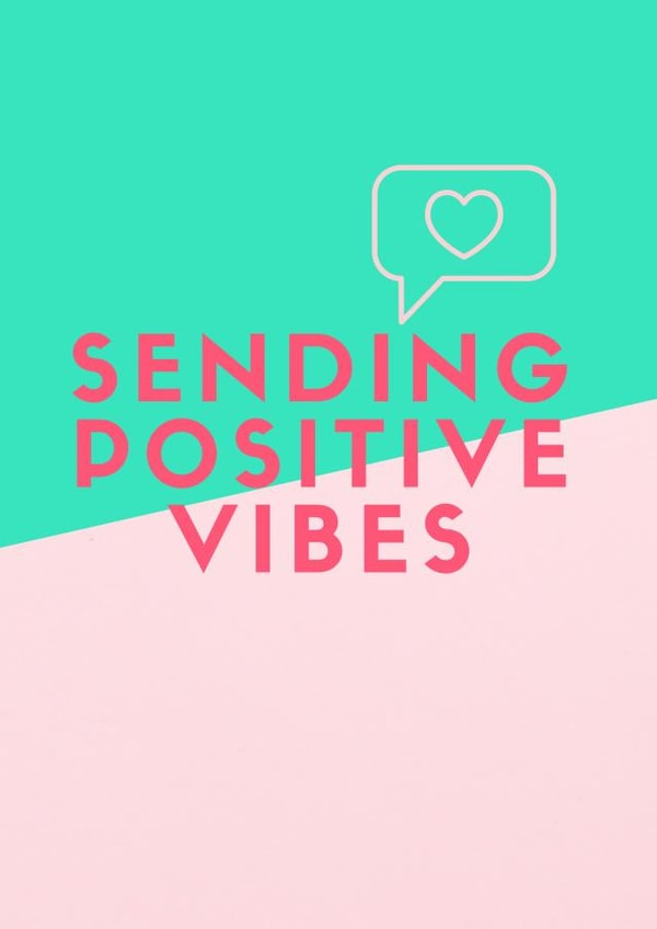 sending positive vibes - IVF card created by The Infertile Mum @mummataralouise