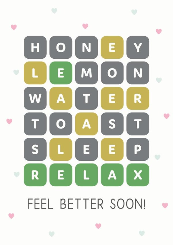 Wordle - Feel Better Soon! created by Design By Day