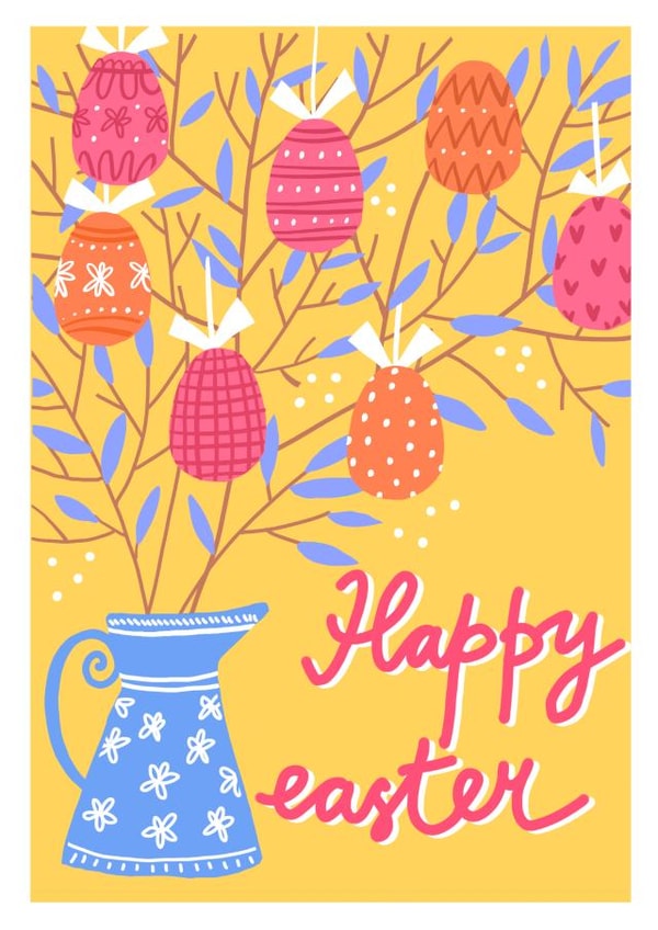 Happy easter card created by Olla