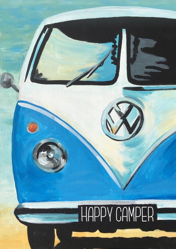 Happy Camper Campervan Card created by Easely Does It