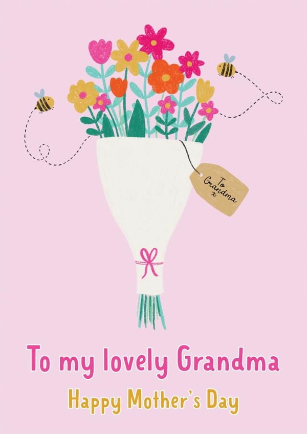 Classic Mothers Day Card - Grandma - Bouquet - To My Lovely Grandma Happy Mothers Day created by Nicole Julia
