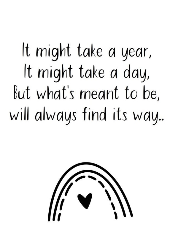 Rainbow IVF| Fertility Treatment greeting card created by Fenley Designs