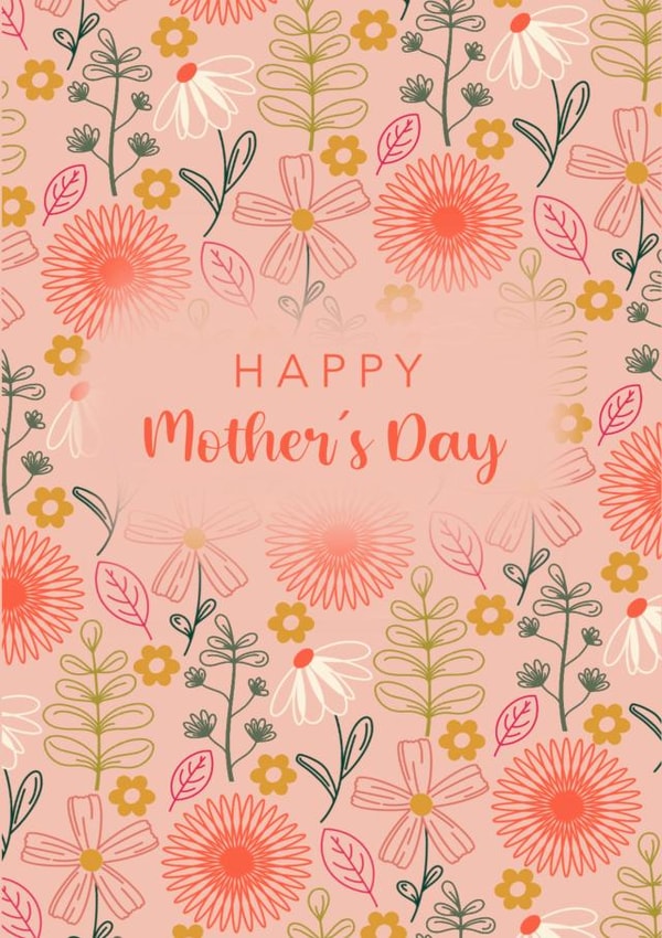 Floral pink Mother’s Day card created by Jo Harwood