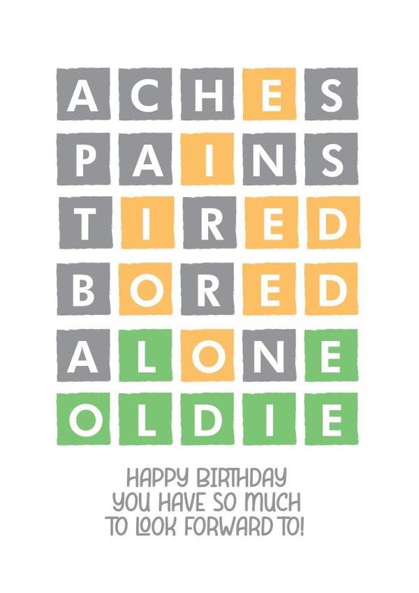 Oldie Birthday Card created by Filthy Sentiments