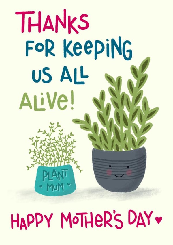 Plant Mum Mothers Day Card created by Wink Design - Michelle Roberts