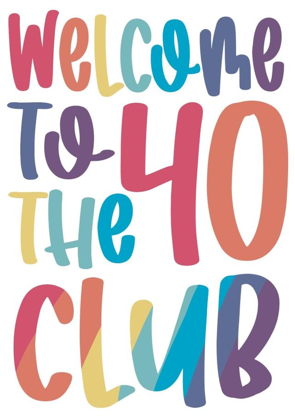 40th Birthday Card created by Cards by Becky