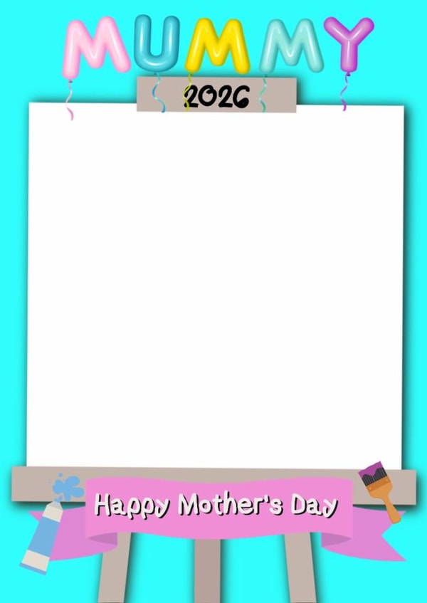 Personalised Mother’s Day Card 2026 for Mum – Kids Draw Your Own Picture created by Kerrylovescards