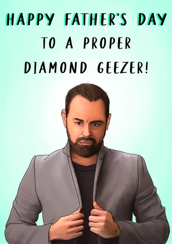 Danny Dyer Father's Day  created by Poppy & Mabel 