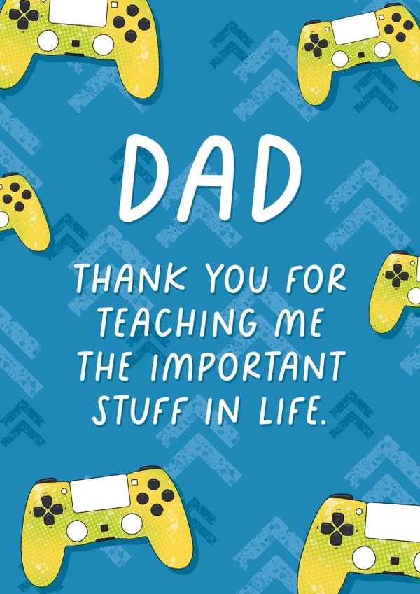 Funny Gaming Dad Card created by Evie Garnett Designs