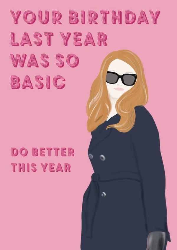 Anna Delvey Basic Birthday Card created by Betsy Benn