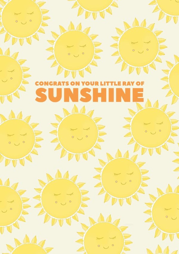 Congrats on Your Little Ray Of Sunshine created by Pearl Ivy