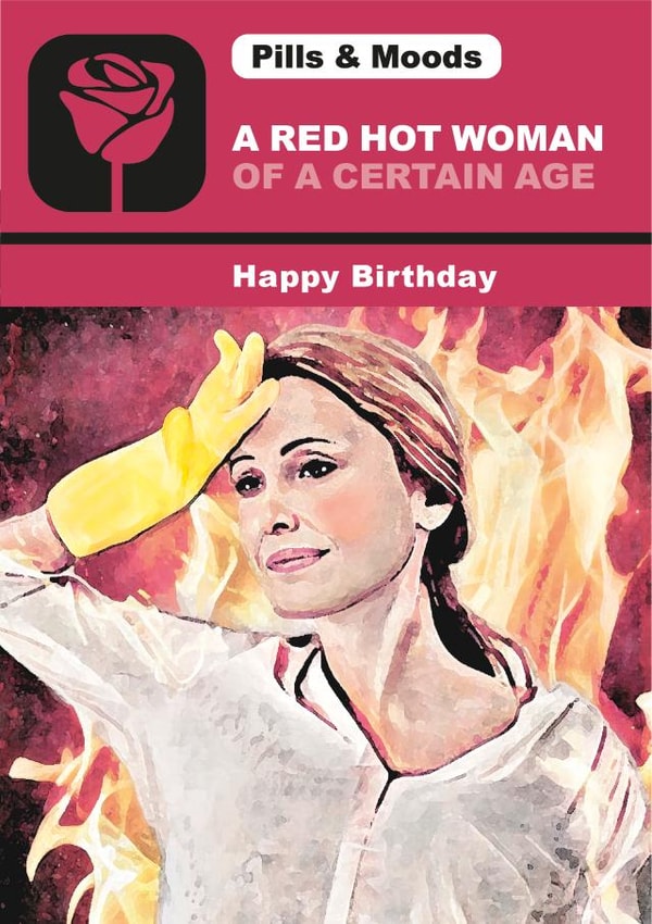 Red Hot Woman Birthday Card created by Yay Days