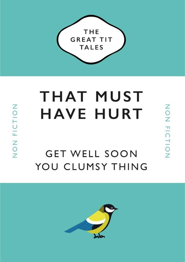 Great Tit get well card created by Yay Days