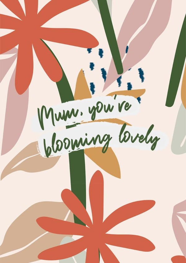 Blooming Lovely card for mum created by Lauren Beth Designs