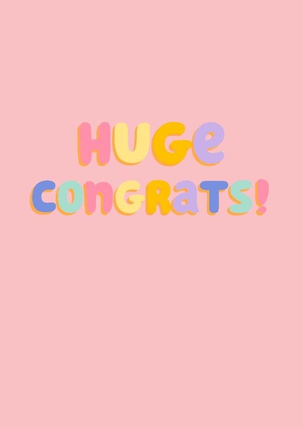Huge congrats! created by Danielle Harlow