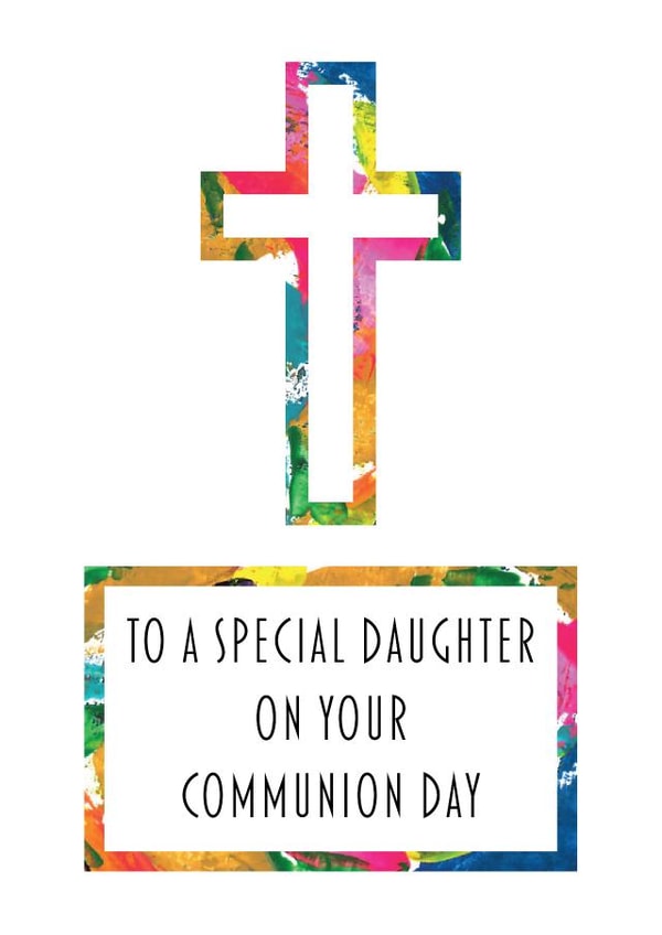 Daughter Communion Card created by size3art